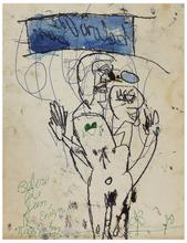 Below The Sun, No Enigma (Homme et femme debout, bras levés), 1977