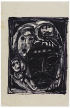 Sans titre (Quatre masques), 1960