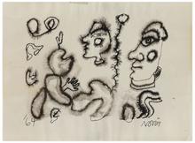 Sans titre (Deux profils et une main), 1964