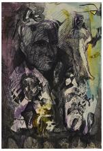 Sans titre (Portrait d'homme de trois-quart, étude d'homme en pied), vers 1959-60