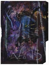 Sans titre (Composition abtraite bleu et mauve), 1975