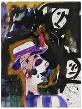 Sans titre (Homme au chapeau de profil à droite), 1971