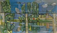Le pont de Chennevieres, circa 1945