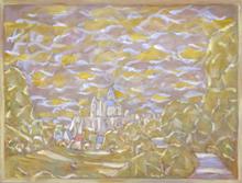 Le château de Salignac Fenelon (ocre), 1985