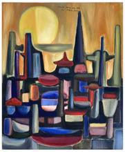 Etude pour une toile, Les Mondes inachevés - 1959
