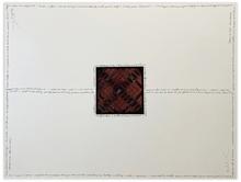 Sans titre, œuvre croisée avec Michel Butor, Cartouche ; Egypte-bleu 3ème série - circa 1989
