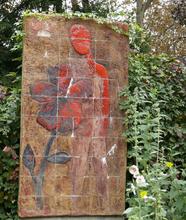 Homme à la Fleur (Terre émaillée) - 1971