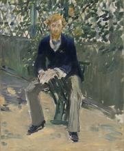 George Moore dans le jardin de l'artiste