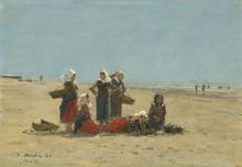 Femmes sur la plage de Berck