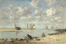 Lavandière près de Trouville