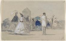 Crinolines à la plage