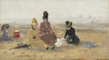 Sur la plage de Trouville