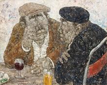 Deux amis au café