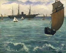 Le "Kearsarge" à Boulogne