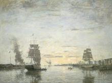 Entrée du port au Havre
