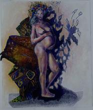 Femme nue enceinte