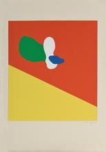 Pochoir, Nuages (partition jaune rouge), 1978