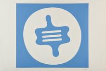 Pochoir, Symbole (bleu)