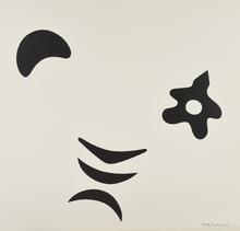 Pochoir, Astrale (5 formes noires), 1973