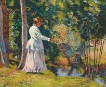 Madame Guillaumin pêchant