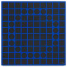 Gouache cinétique bleue - 1959