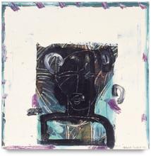 Portrait noir sur fond blanc - 1993