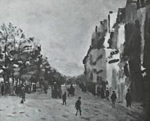 Paris, quai de Bercy, effet de neige