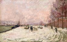 Quai Saint-Bernard sous la neige, Paris