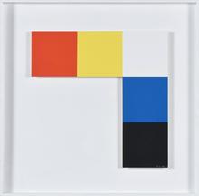 Maquette sans titre (rouge, jaune, blanc), 1975
