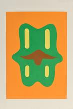 Pochoir sans titre (fond orange)
