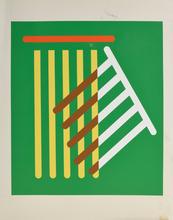 Pochoir sans titre (fond vert, superposition), 1974