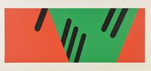 Pochoir sans titre aux bâtonnets noirs, 1974
