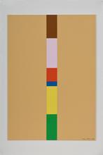 Maquette Suite Verticale (marron, rose), 1976