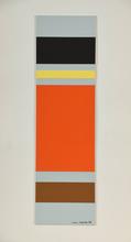 Maquette Toile à bandes (gris, noir, gris), 1976