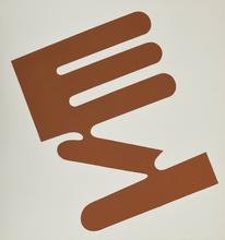Pochoir, Composition (marron), 1972