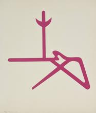 Pochoir, Signe (rose), 1973