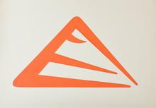 Pochoir sans titre (grand signe orange)