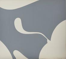Pochoir sans titre (grande forme libre grise), 1973