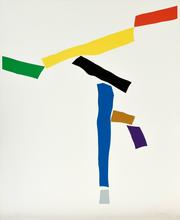 Grue de Beaubourg (vert, jaune, rouge, noir), 1976