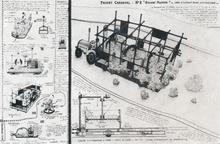 Projet de Carnaval : n°8, Grande Machine, char d'Aliment Blanc auto-plastique - 1964