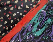 Sans titre, diagonale rouge - 1980