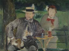 Ernest Hoschedé et sa fille Marthe