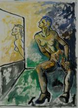Nu féminin au miroir
