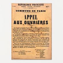 Commune de Paris - Appel aux ouvrières