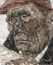 Portrait d'homme au journal