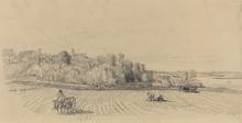 Travailleurs aux champs sur l'Île aux moines
