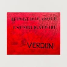 Le Port du casque est obligatoire Verdun (rouge)
