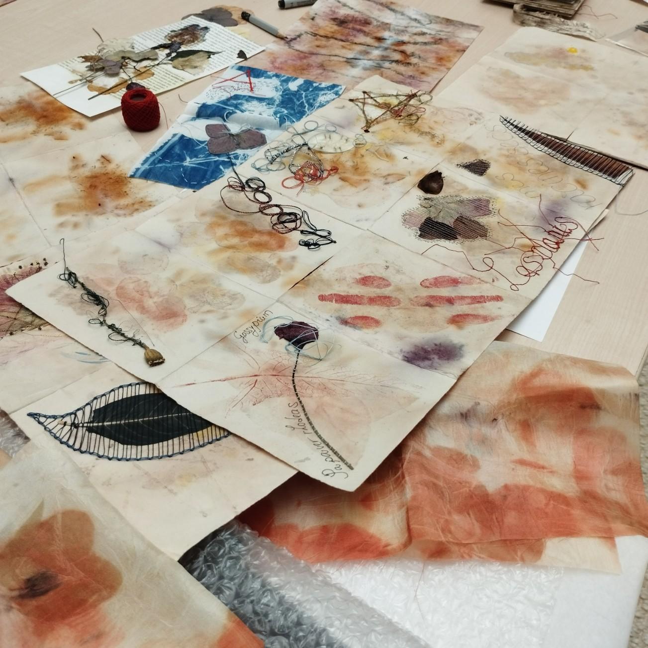 Atelier de broderie au Musée Jenisch Vevey, Août 2024