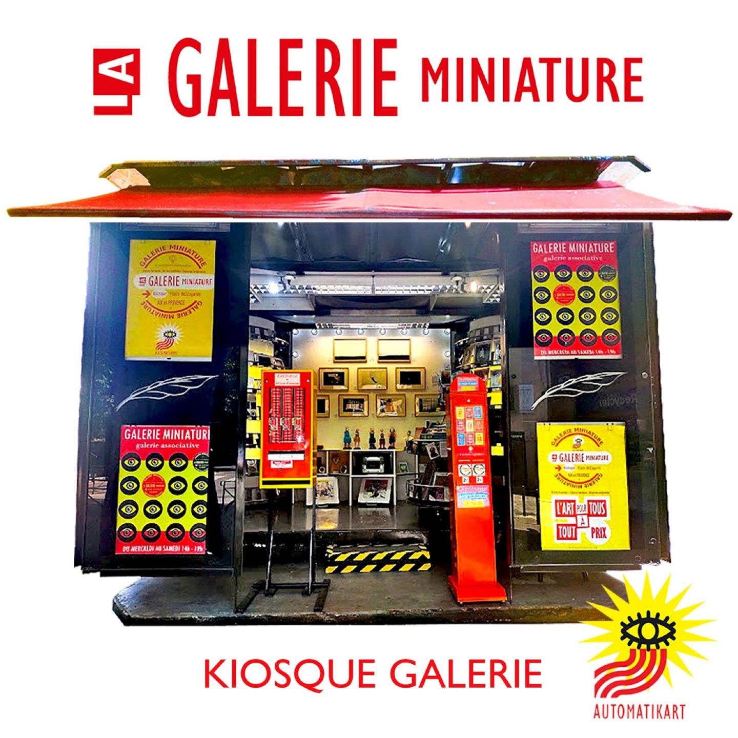 La Galerie Miniature est installée dans un ancien kiosque à journaux