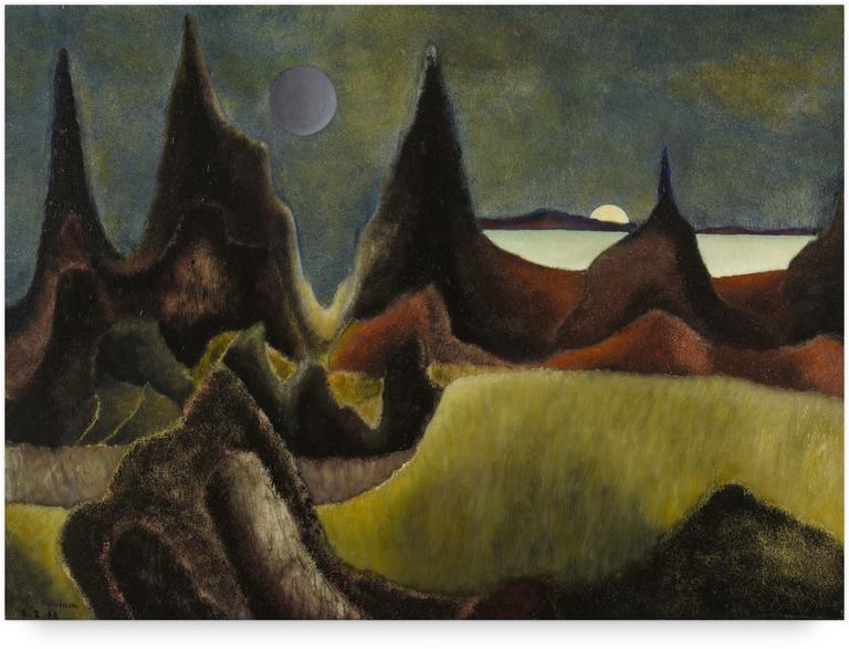 Catalogue raisonné, Henri Maccheroni, Paysage imaginaire - 1962